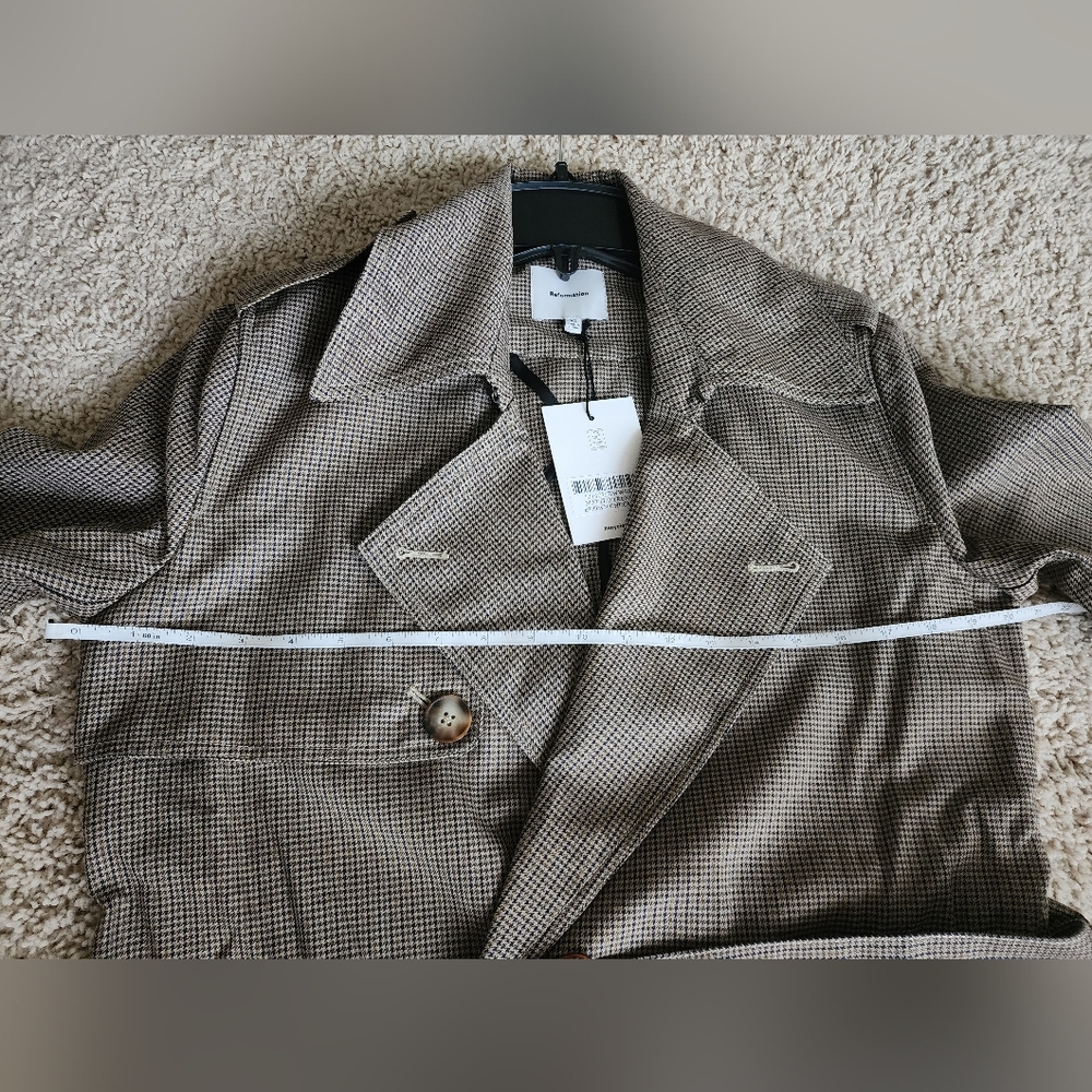 Reformation Matteo Trench Brown - Size XS - Picture 14 of 16